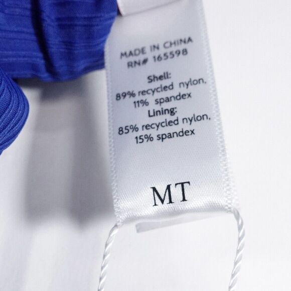 Andie Swim The Marco One Piece Swimsuit Mazarine Blue Rib Size MT Long Torso NWT - Picture 9 of 13